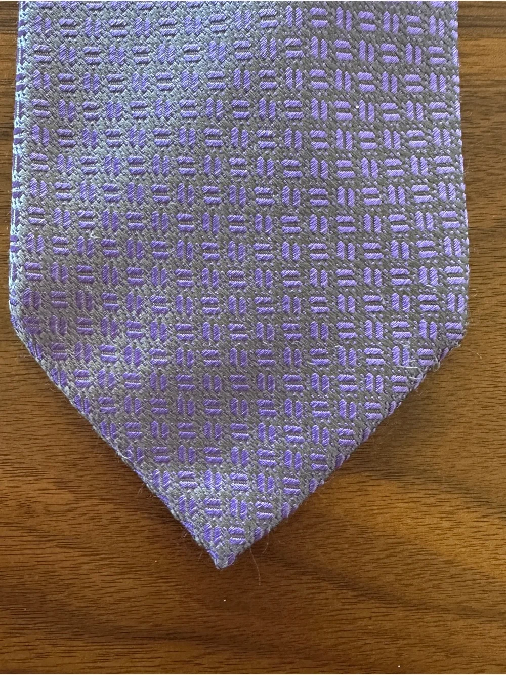Charvet Place Vendôme Lavender Purple Silk Tie
